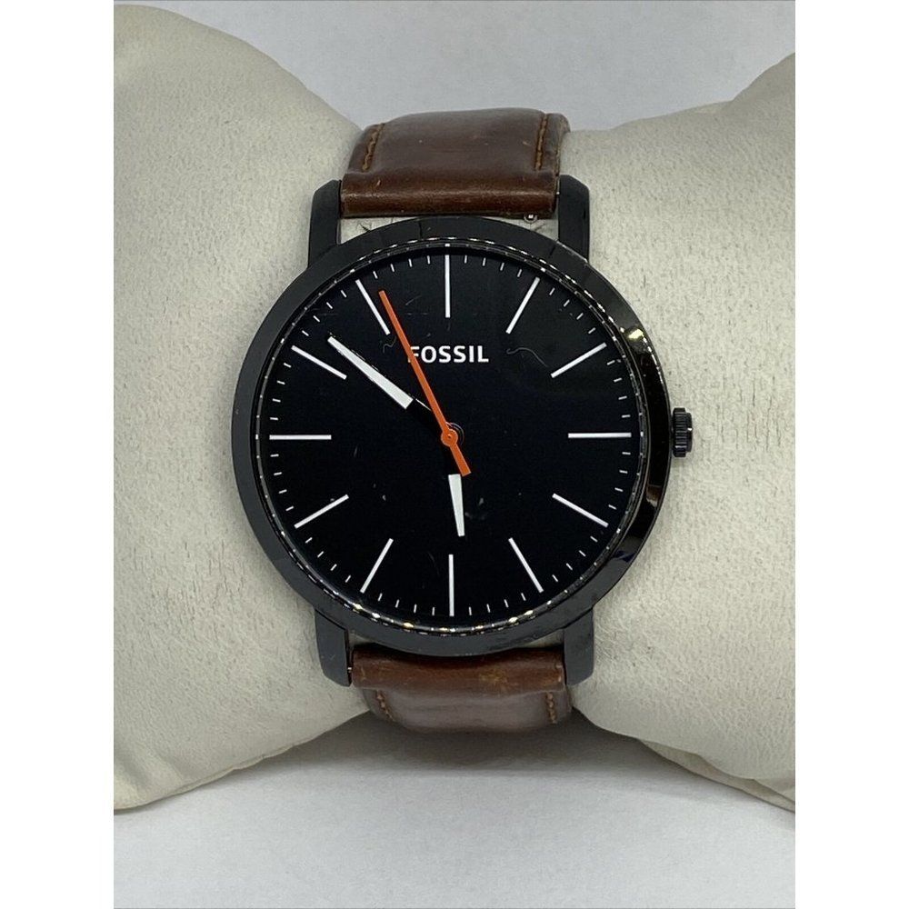 Fossil Luther BQ2310 Men's Brown Leather Analog Di